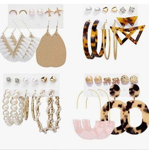 22 Pairs Boho Chic Statement Earrings NWT
